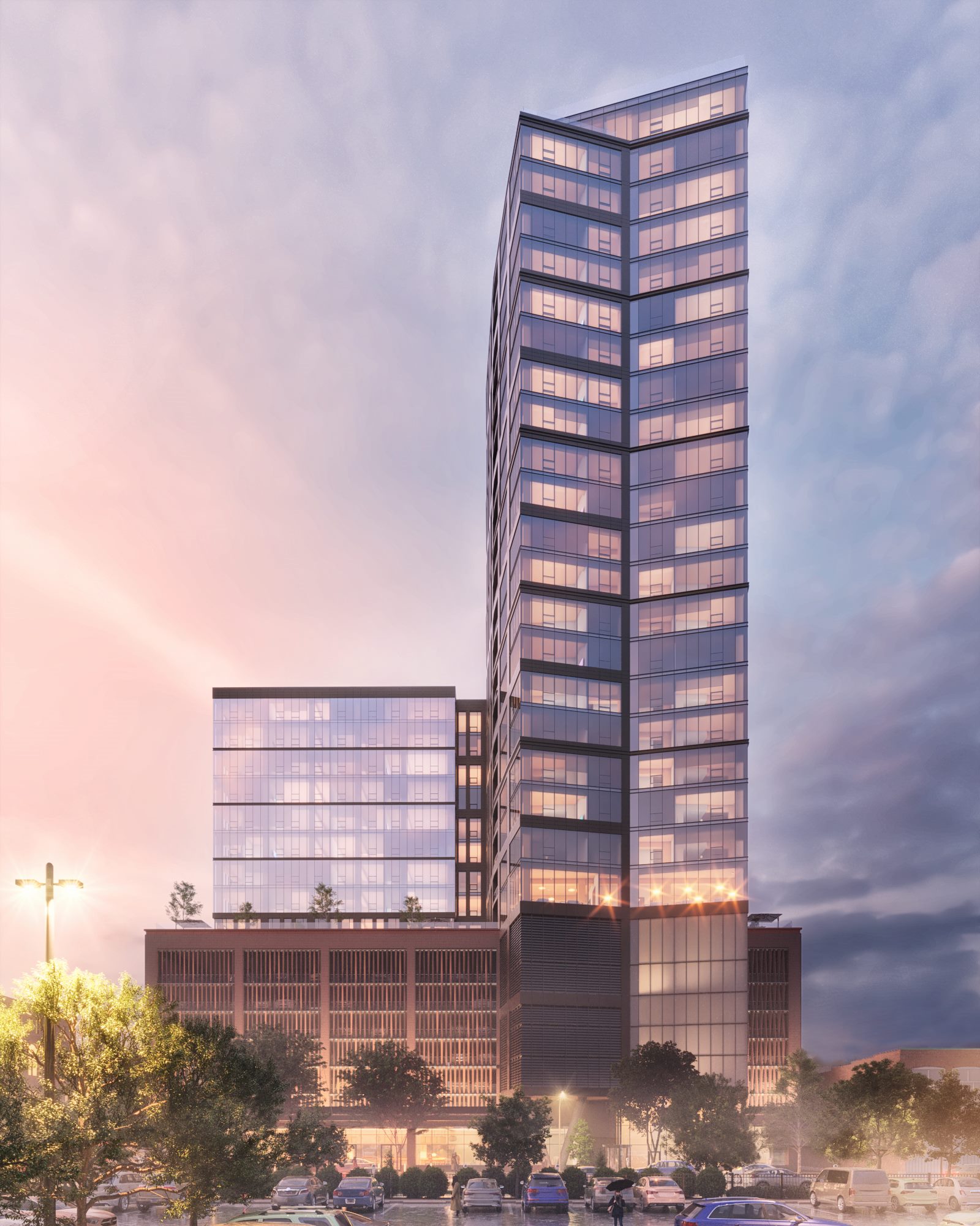 The 314 — dusk render, downtown St. Louis